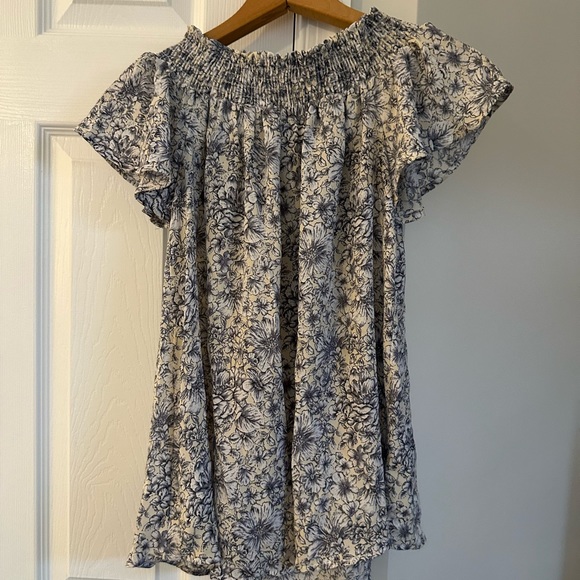 Blue floral blouse - Picture 3 of 3